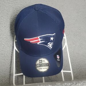 New Era Dark Blue Patriots Mesh Cap Fitted L/XL